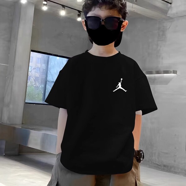 Sports children's fashionable short sleeve T-shirt for boys