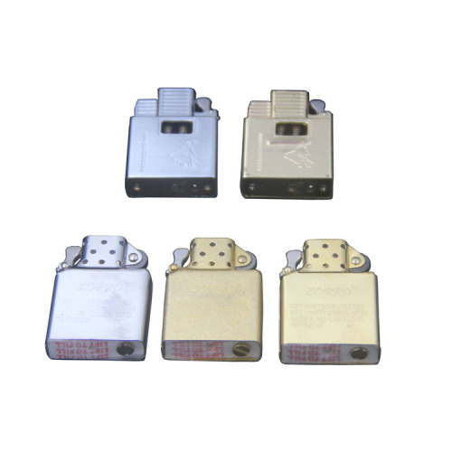 ZORRO lighters use various movements, white steel liner, original copper liner, copper knurled liner, narrow liner