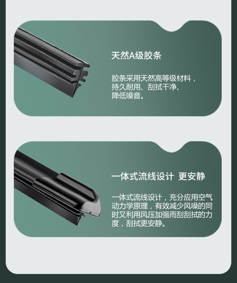 Suitable for Mercedes-Benz GLC wipers, original GLC260 wipers, GLC200L rubber strips, front and rear GLC300L wiper blades