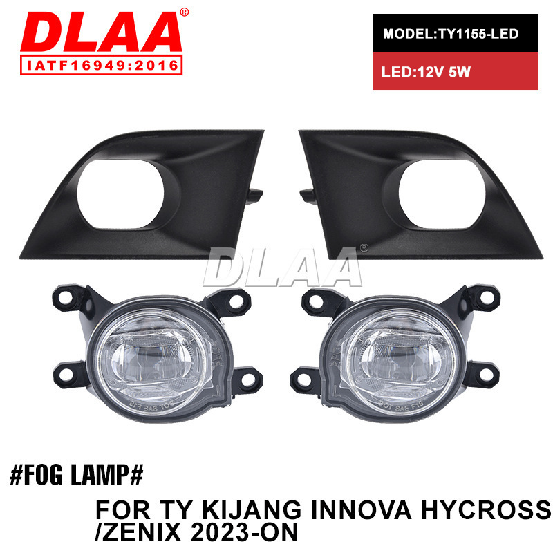 Aplicable a TOYOTA KIJANG INNOVA HYCROSS / ZENIX2023 conjunto de lámpara de niebla LED luz de barra diurna