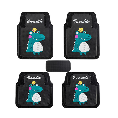 Auto mat for universal car use, 4-season, cuttable, made of latex, thick, waterproof, non-slip, anti-freeze, easy to clean