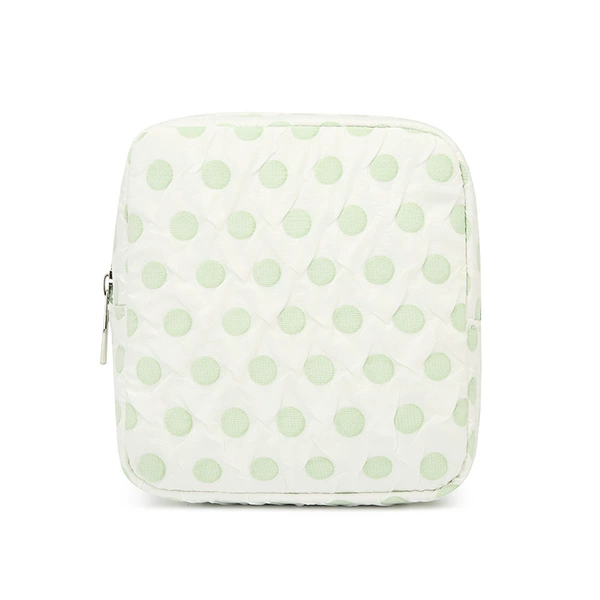 354 green dots on white background