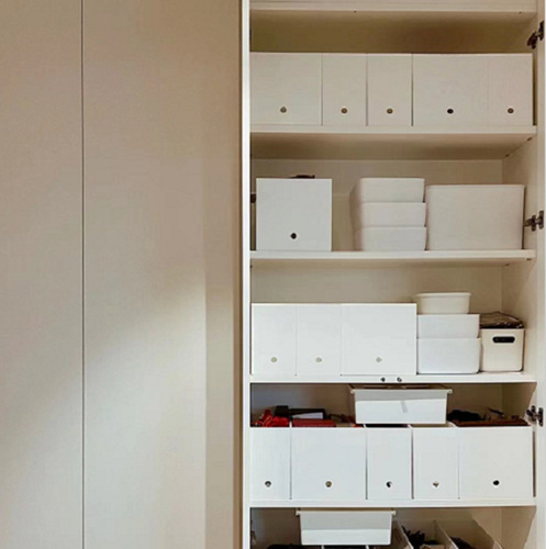 Japanese document book storage box household miscellaneous snack storage box thickened kitchen cabinet finishing storage box