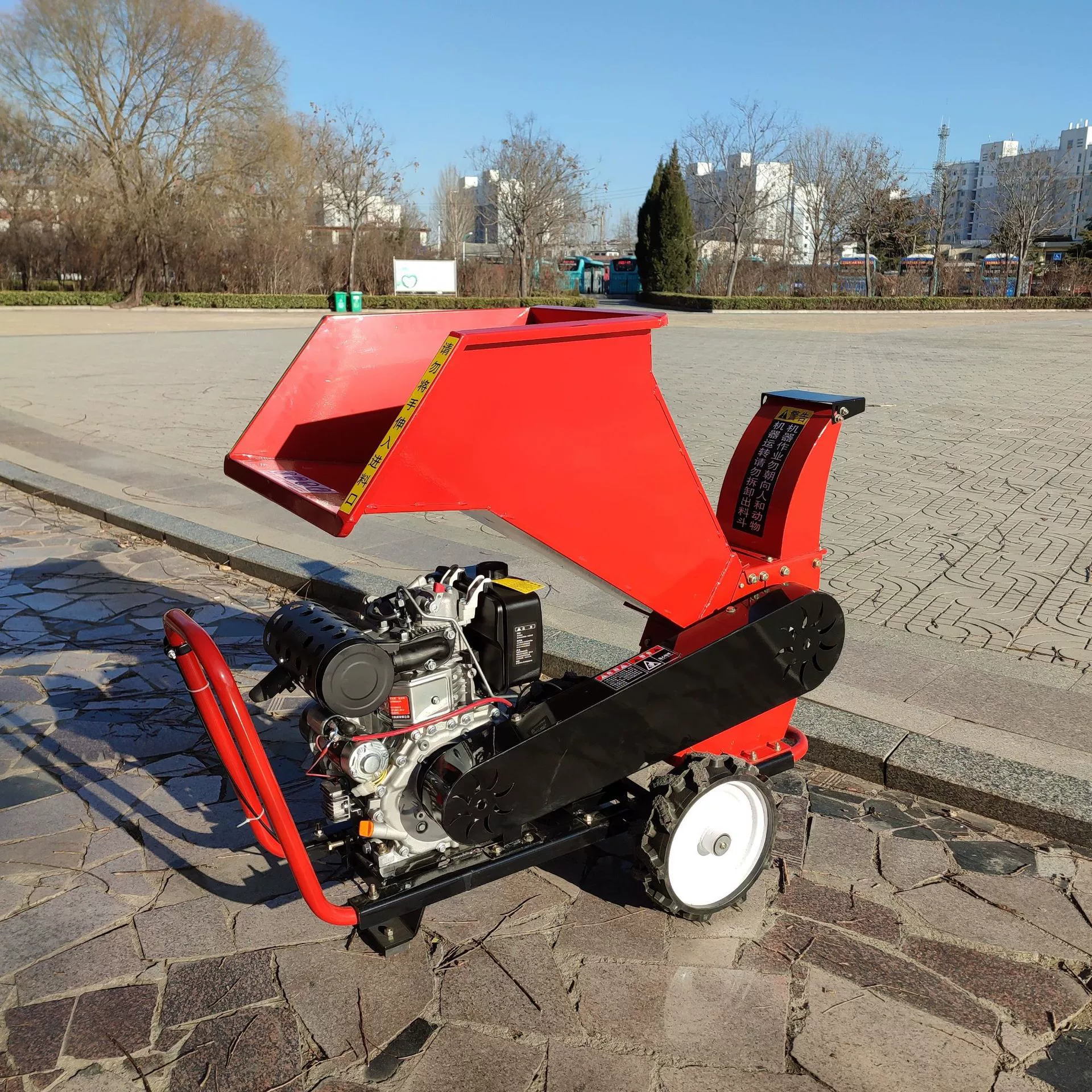 Дробилка для ветвей, дробилка для ветвей фруктового сада, новая тяговая маленькая дробилка для дерева, бензиновая дизельная дробилка для ветвей