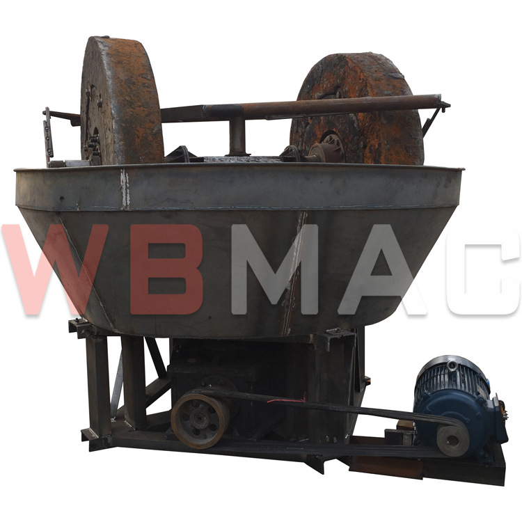 万铂机械碾金机YM-1200电碾子研磨选金设备湿碾机提金率高 可定制