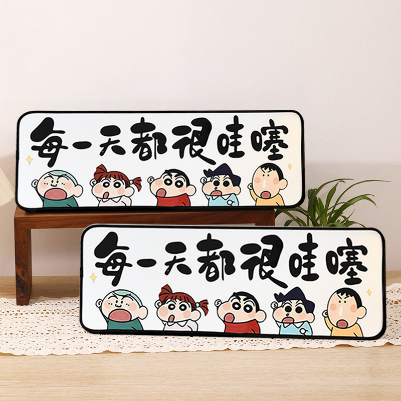 每一天都很哇塞励志爆款蜡笔小新摆件入户电视柜装饰客厅桌面摆台