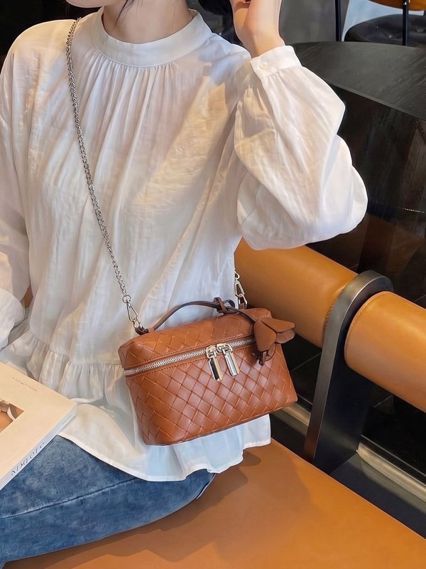 Nuevo tejido bolso de mano pequeño para mujeres 2026 venta caliente alta sensación de moda lujosa ligera versátil bolso de hombro