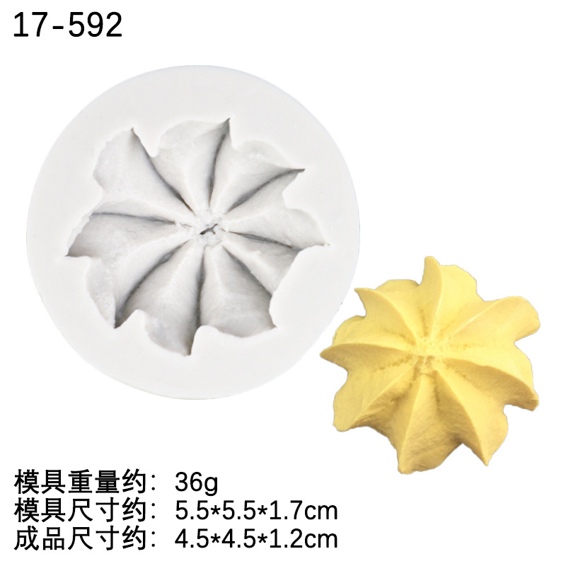 5 galletas crema grano forma silicona molde simulación cerámica suave arcilla alimentos pastel de chocolate Decoración