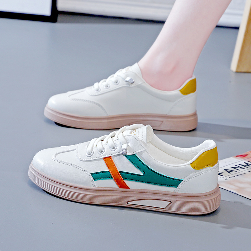 Kleine Witte Schoenen Dames S Lente Nieuwe Sport Koreaanse Versie Alle Match Student Platte Casual D_voghion.com