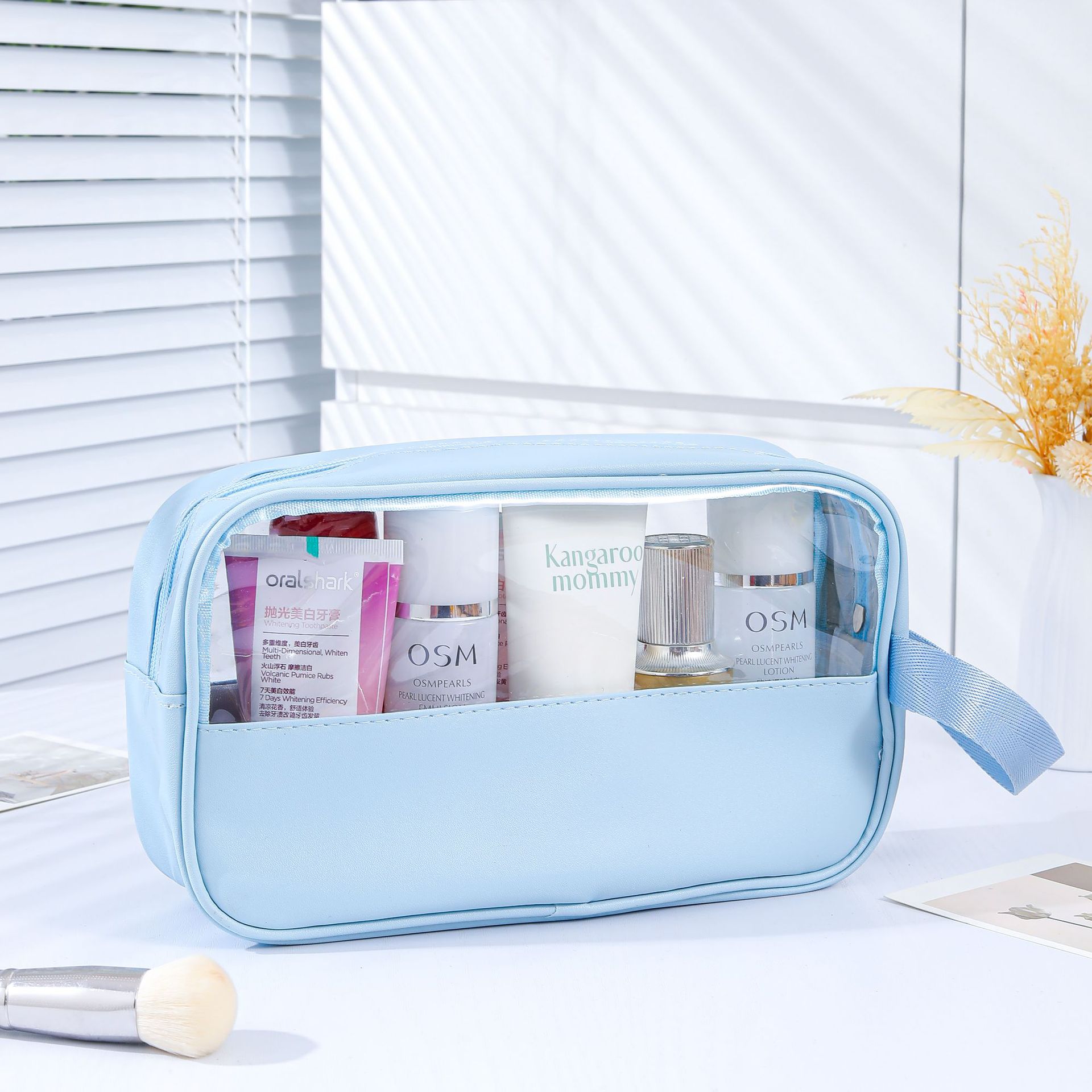 Bolsa de baño portátil de alta calidad, baño portátil, natación, playa, viaje, bolsa de almacenamiento de artículos de higiene y maquillaje de gran capacidad