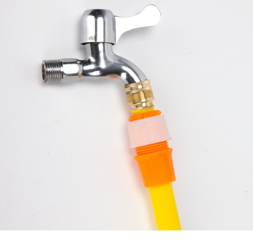 Threaded stripping quick connector faucet snakeskin mesh pipe connector plastic multi-function brush car garden hose connector