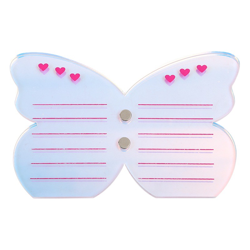 Colorful Butterfly tweezers magnetic eyelash board display board eyelash tool hair taking board acrylic eyelash scale board
