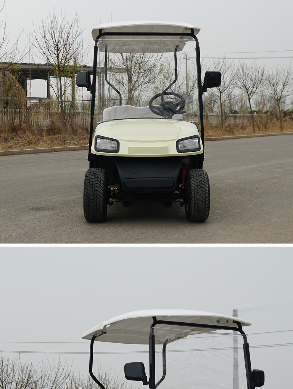 Electric Four-Wheel Truck, Sightseeing Vehicle, Golf Cart, Truck with Cargo Box, Warehouse Logistics Transport, Factory Site Battery-Powered Transfer Vehicle