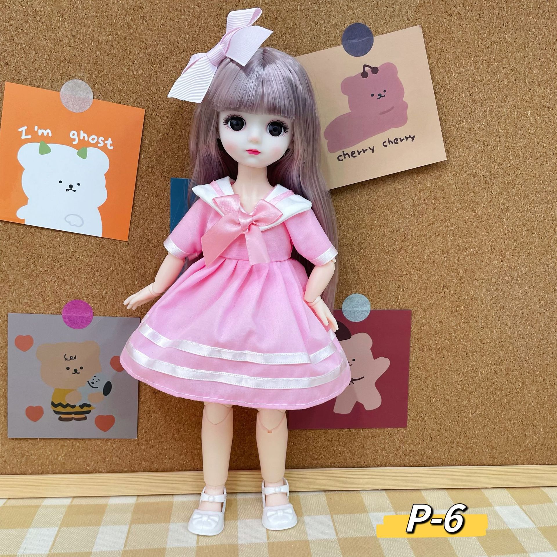 Boneca bjd princesa 30cm com 6 articulações presente aniversário_voghion.com