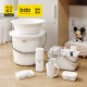 Large student newborn toiletries suit dormitory school light luxury five-piece washbasin household bucket bath basket