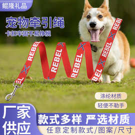 定制宠物牵引绳 遛狗遛猫绳外出专用防挣脱可调节拴狗绳链犬用