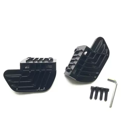 Suitable for U1 electric bottle car modification accessories rear pedal pedal foot rear seat foot place aluminum alloy fixed foot (Electric vehicle pedal) - a-pair-of-fixed-pedals-screw-tools-included