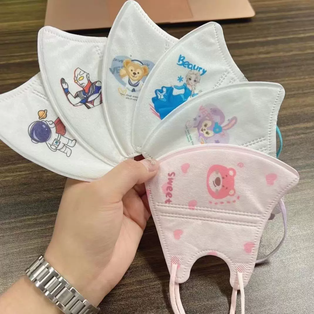 独立包装一次性可爱卡通图案爱莎公主星黛露3D立体儿童口罩