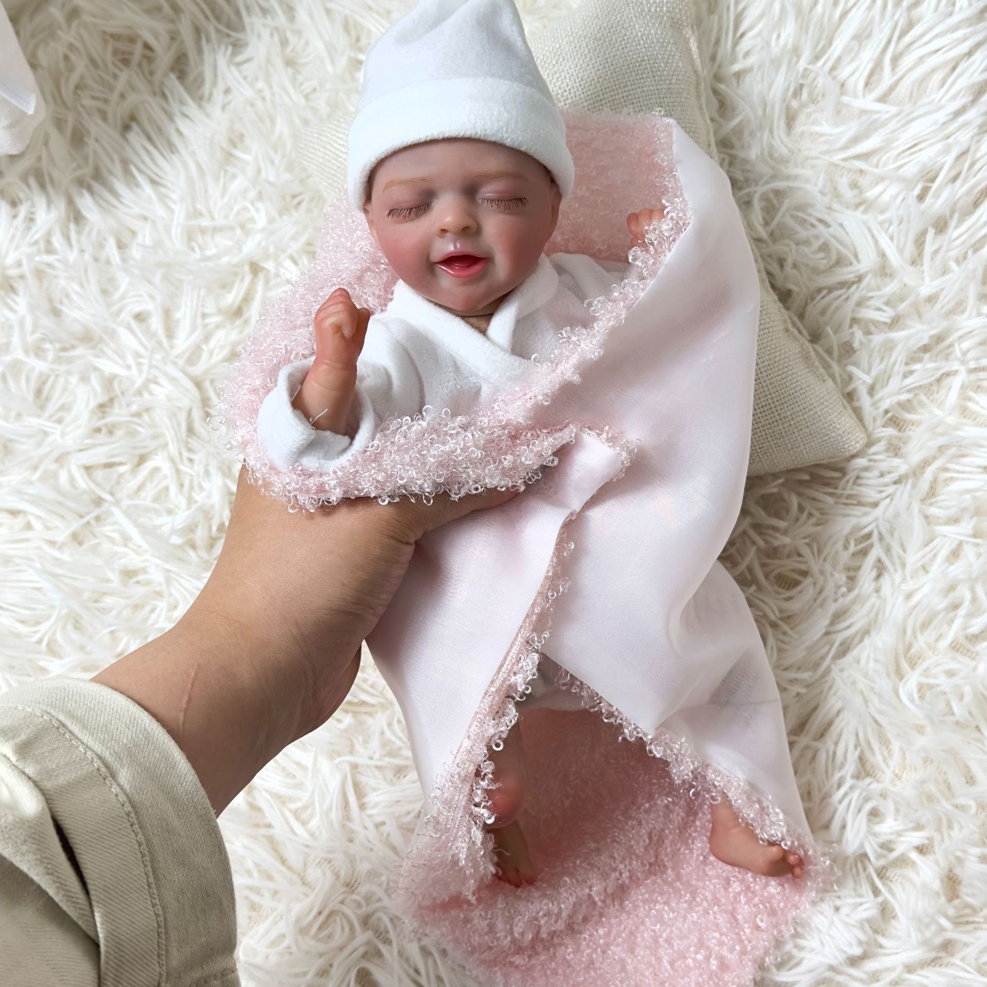 10 pulgadas cuerpo de tela muñeca, exquisito regalo muñeca mini bebé juguete