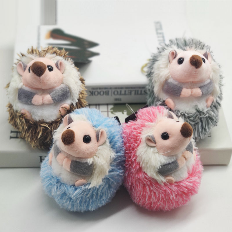 Little Hedgehog Plush Toy Doll Pendant Keychain Cute Creative Gift Mini Hanging Accessories Car Bag Gift
