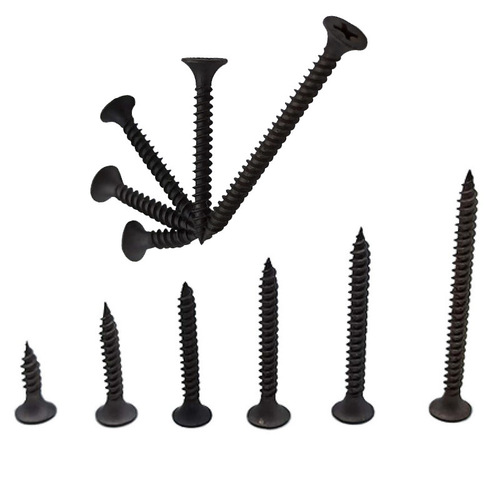Manufacturer gypsum board screws dry wall nails black self-tapping nails light steel keel high strength cross countersunk head screws boxed