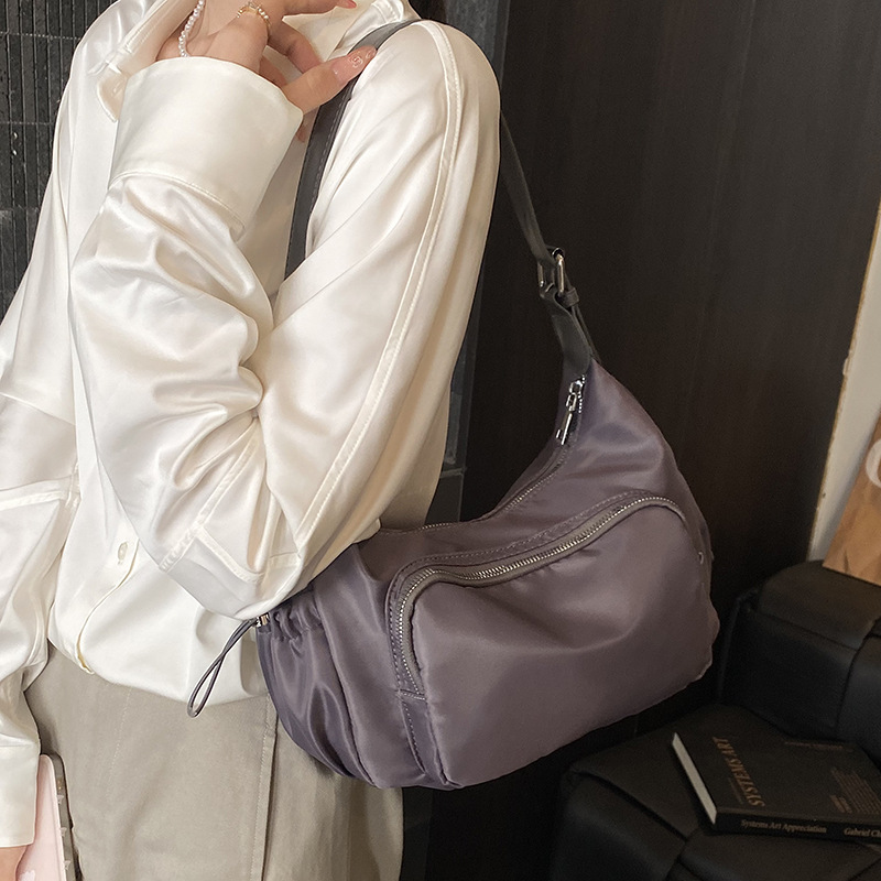 Bolso de gran capacidad para mujeres ocio simple 2026 nuevo bolso de mano bolso de viaje diario ligero bolso de nylon