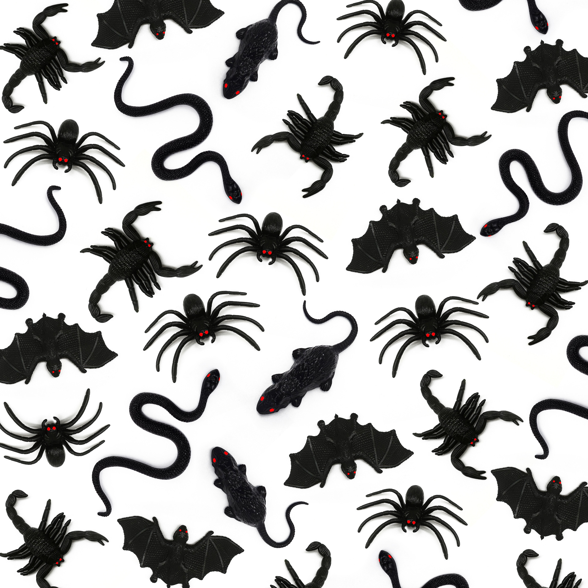 跨境新奇整人恶搞仿真黑蝎子蝙蝠老鼠蜘蛛万圣节整蛊塑胶玩具批发