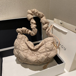 Universal capacious shoulder bag, one-shoulder bag, drawstring