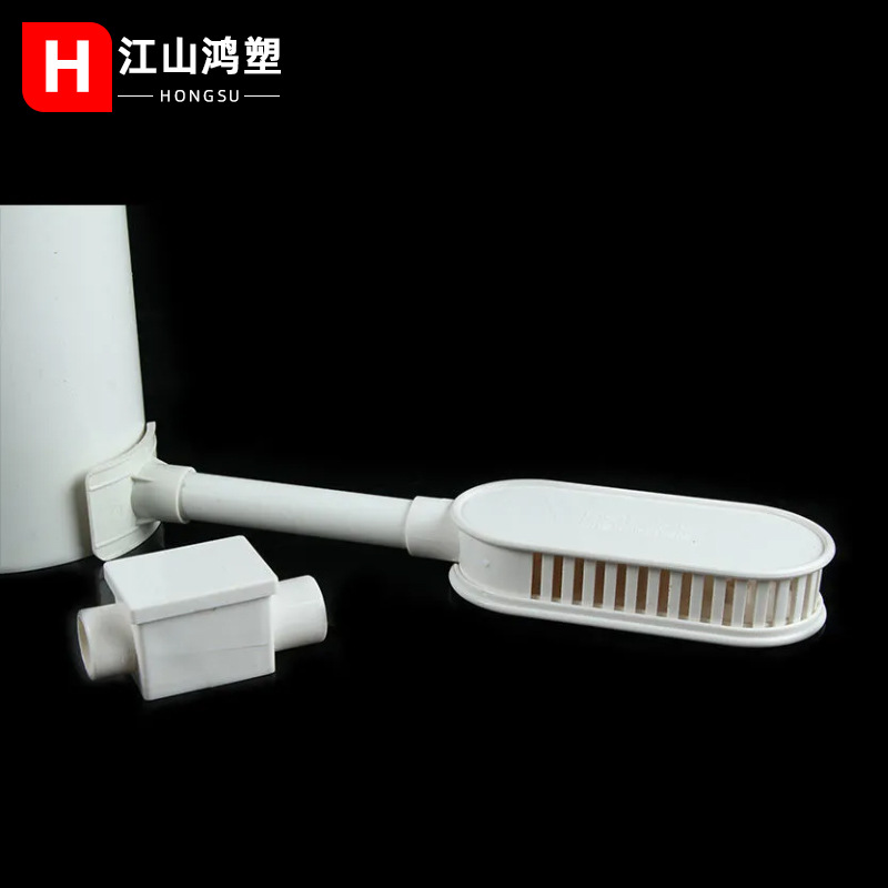 PVC drenaje secundario colector de agua incrustado colector de agua disco oval 16 20 piso oscuro accesorios de tubería de drenaje