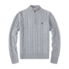 6009 half zip gray