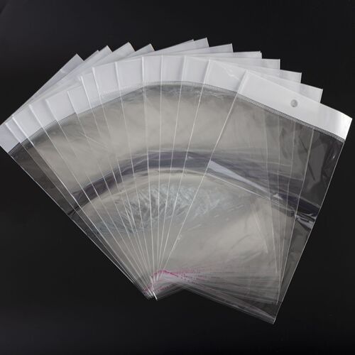 OPP bag transparent plastic bag hanging hole white opp card head bag jewelry airplane hole card packaging bag dust bag