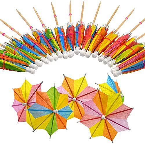 В наличии оптом чистый красный торт выпечки украшения карты Вставить кокосовый знак зонтик знак восьмиугольный зонтик знак ананас пчела