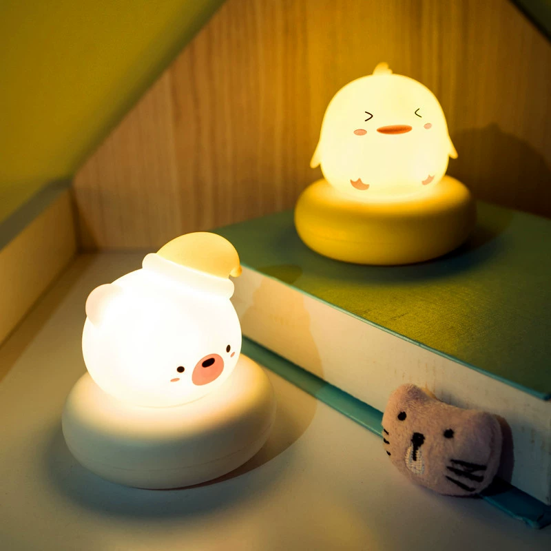 Table night light, induction rabbit for bedroom for breastfeeding, human sensor
