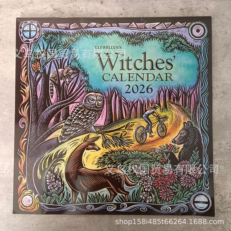2026 Witches Calendar 2026 年女巫日历墙挂行程日历规划表格册|undefined