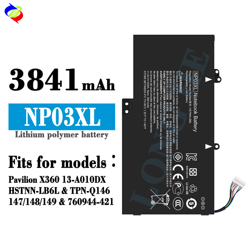 For HP Pavilion X360/13-A010DX/HSTNN-LB6L laptop battery NP03XL