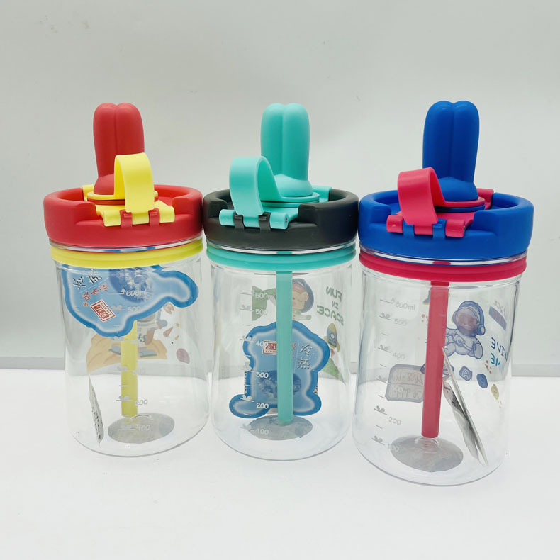 Seligya 2688 taza de agua valor facial taza de agua regalo taza de agua Comercio exterior pareja taza valor facial taza doble beber paja taza de agua