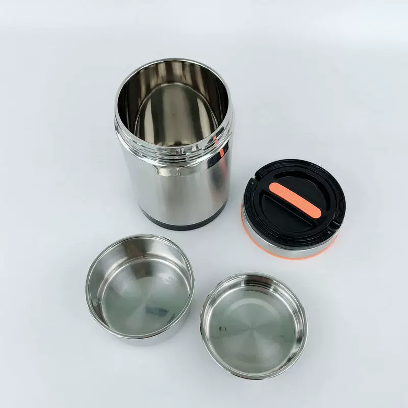 厂价直销不锈钢真空保温提锅新防溢多层饭盒打包保鲜餐盒便携