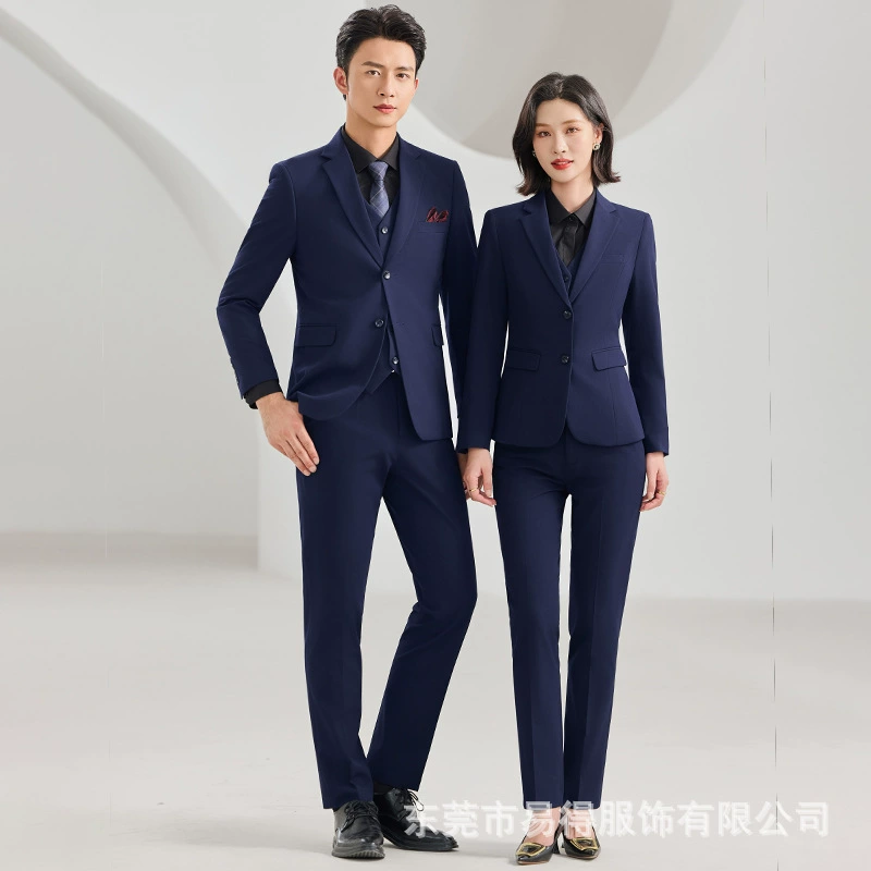 Классический костюм-пиджак для мужчин и женщин для отеля, slim fit, оптовая
