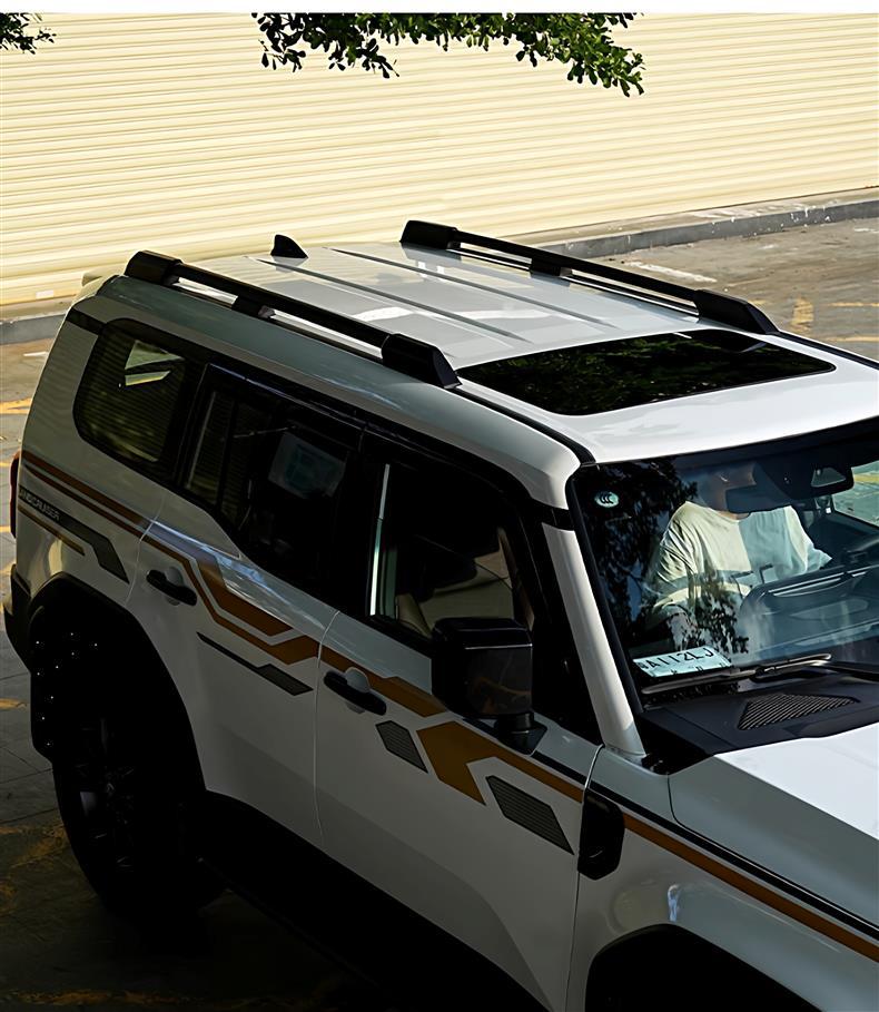 Suitable for Toyota Prado 24-25 models, original factory-style roof rack for Prado LC250, no drilling required