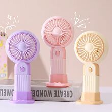 桌面小型风扇便携式手持USB充电款卡通宿舍教室夏天神器迷你