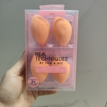 RT系列美妆蛋化妆海绵粉扑橙色斜切干湿两用欧美外贸跨境海绵蛋