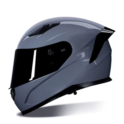 Factory direct supply motorcycle helmet summer UV protection unisex electric car helmet non-bicycle helmet (Motosiklet kaskı (dəbilqə)) - cement-ash-black-m