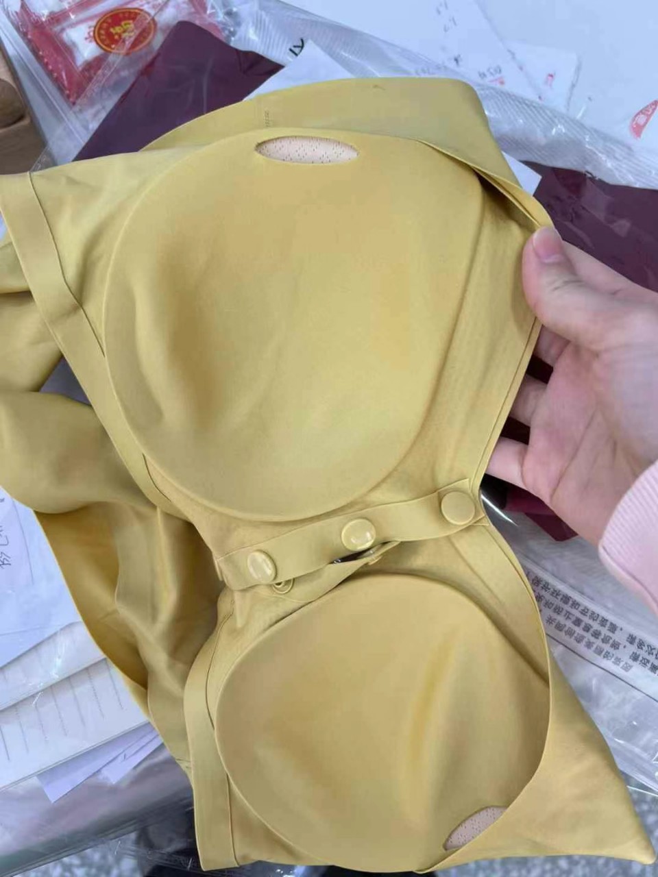 Inventario de bajo precio, sujetador sin anillo de acero, recogido, cuidado superior, anti-flacidez, lactancia materna, ropa interior de mujer, sujetador con hebilla delantera