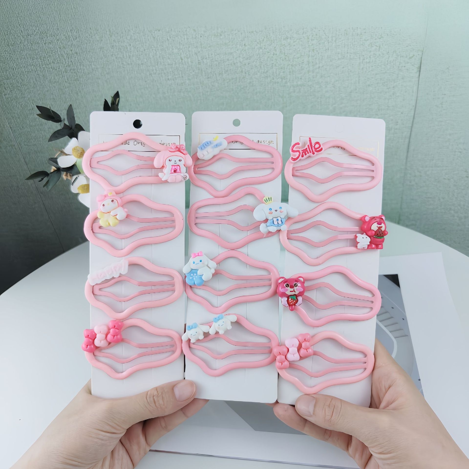 Clips de cabello de dibujos animados nubes clips de cabello BB clips de niñas nuevos bangs clips de cabello de niñas detrás de la cabeza clips de cabello