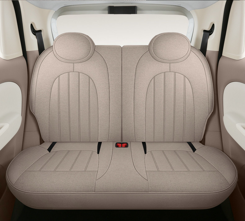 2025 Wuling Hongguang Mini Special Car Seat Cushion Fourth Generation Macaron Four-Door Cotton and Linen Breathable Cartoon Seat Cover