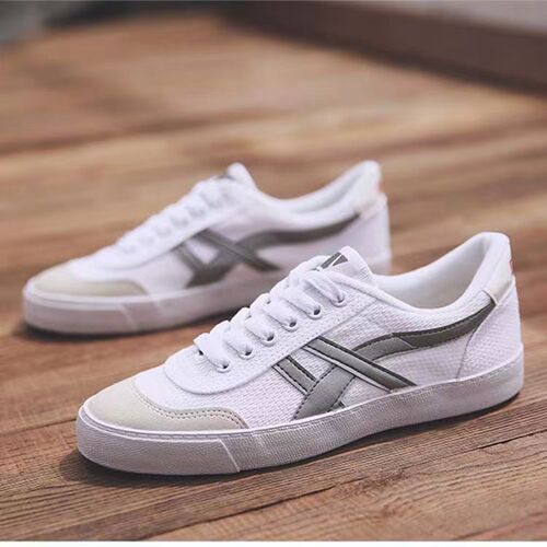 Huali Middle School Shoes Tennis Shoes WK-1 School Designated Special Shoes Sports Casual Shoes White Canvas Shoes