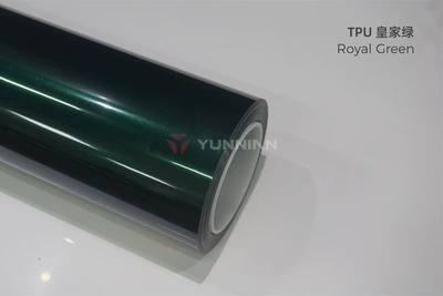 Auto Color Change Film – wrap, glossy color change, full car - tpu-royal-green-15215m