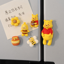 可爱维尼蜂蜜冰箱贴磁贴个性创意卡通3D立体留言板动物磁性贴慧熊