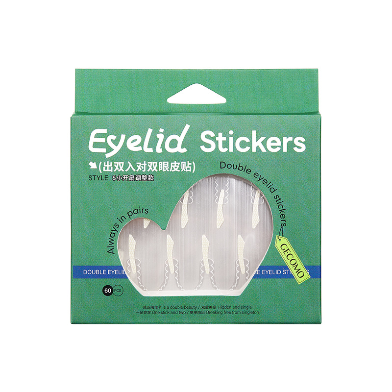 GECOMO doble entrada para doble párpados pegado de un solo párpado blando ocular ajuste de la forma del ojo invisible sin marcas especiales para la belleza de los ojos