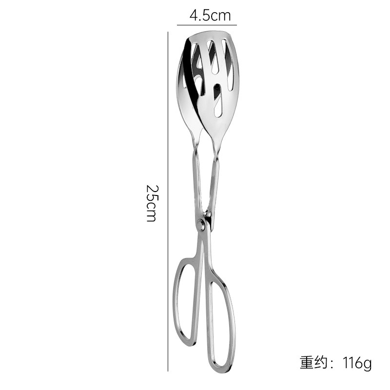 ステンレス食品クリップバーベキュークリップはさみステーキクリップ金色セルフサービスパン食品クリップサンドクリップ|undefined
